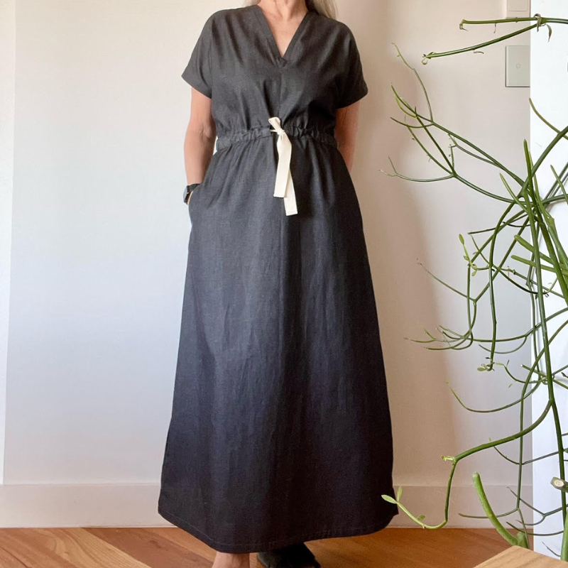 Black Chambray Dress