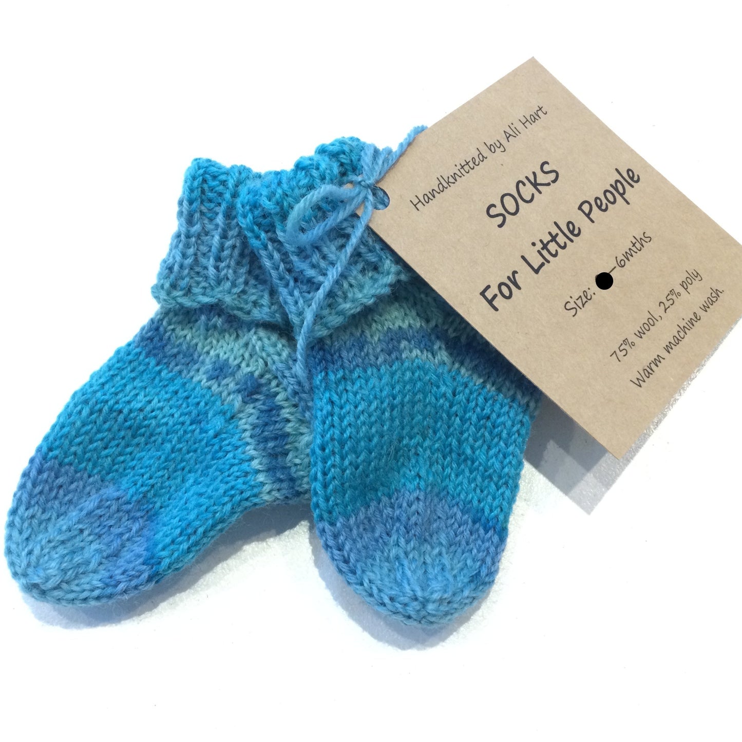 Hand Knitted Socks Size 6 Months