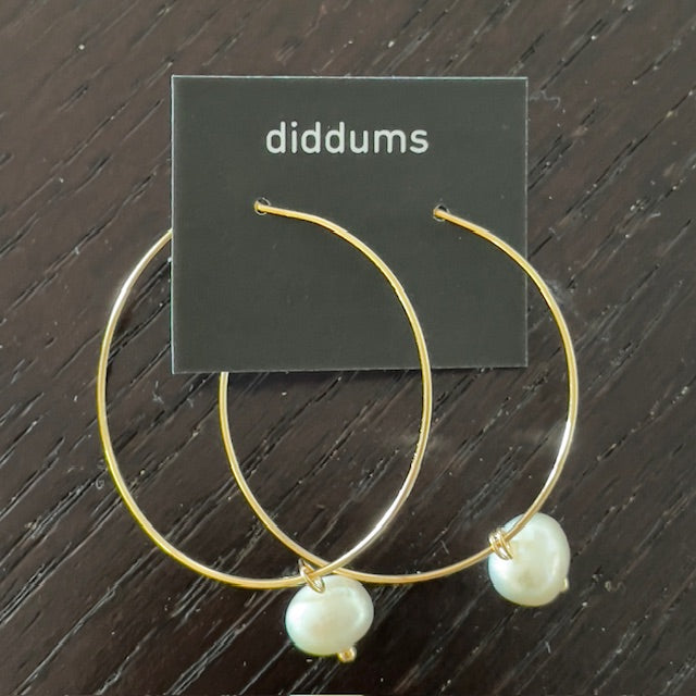 Freshwater Pearl Hoop Earrings